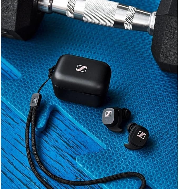 1 Sennheiser Sport True Wireless Earbuds - Bluetooth in-Ear Headphones for Active Lifestyles, Music and Calls with Adaptable Acoustics, Noise Cancellation, Touch Controls, IP54 and 27-Hour Battery Life
