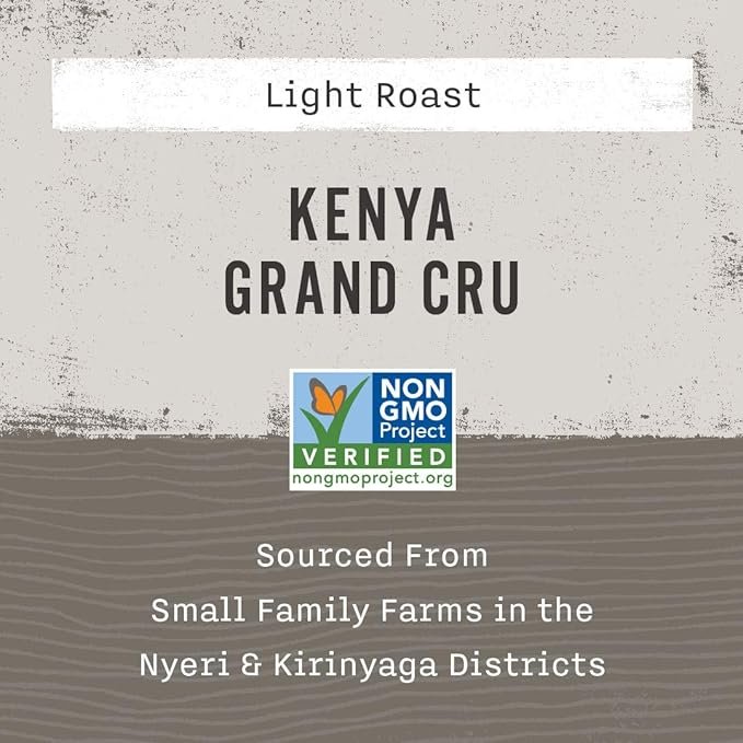 1 Allegro Coffee Kenya Grand Cru Whole Bean Coffee, 12 oz