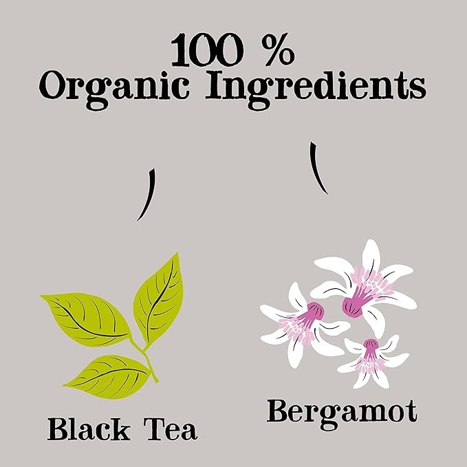 2 Clipper Tea Organic Earl Grey - USDA Organic, Non-GMO, Fair Trade, Sustainable Caffeinated Tea, 1 Pack, 20 Unbleached Tea Bags