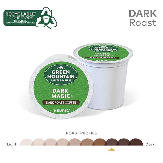 4 GMCR Dark Magic, Keurig K-Cup Pods, Dark Roast Coffee, 24 Count (4 Pack)