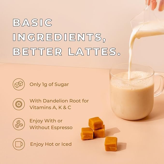 2 Blume Salted Caramel Latte - Organic Sugar-Free, Keto-Friendly, Vegan And Gluten-Free Superfoods Latte - 100 Grams