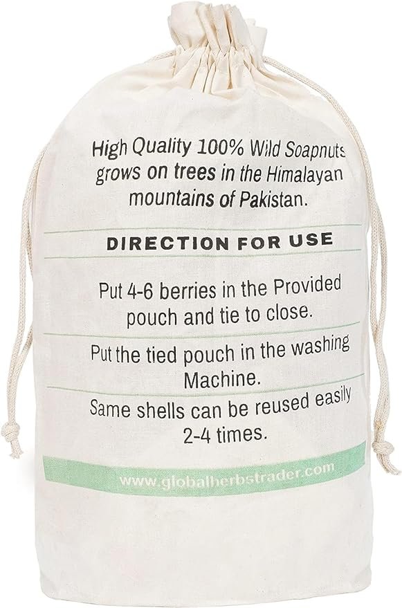 1 Cure Wid Pure Organic Soap Nuts Deseeded 1lb/450g With 2 Wash Bag Approx 180 Loads,Eco-friendly Soap Nuts Laundry Detergent,Chemical & Fragrance-free Organic Soap Berries Non-toxic Laundry Detergent