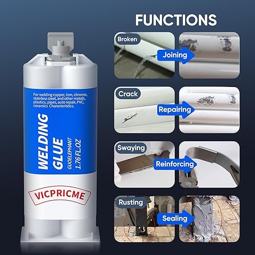 1 Epoxy Metal Bond: Heavy-Duty 1.76oz 2-Component Adhesive