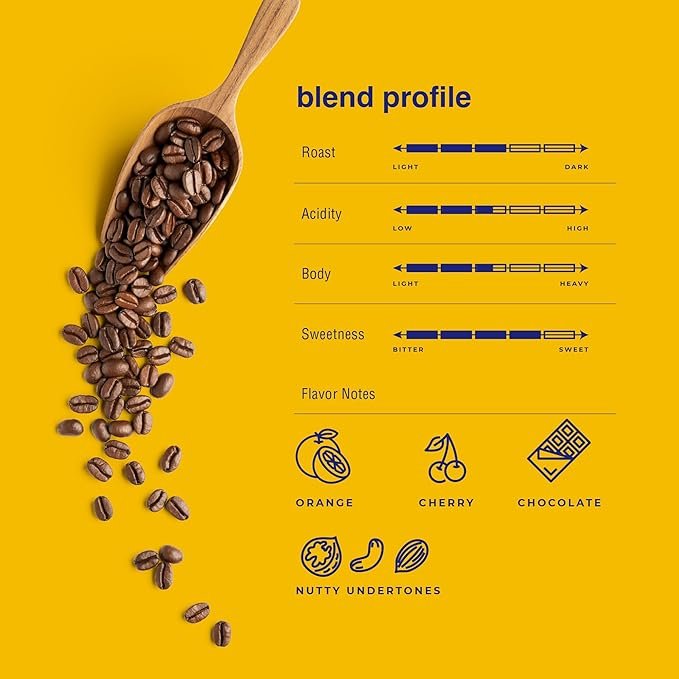 1 Dynamic Blend USDA Certified Organic Whole Bean Coffee 12 Ounce
