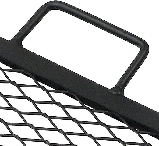 3 Grillmark X-Fire Pit Grate - Square Steel BBQ Grill with Handles - 24-Inch