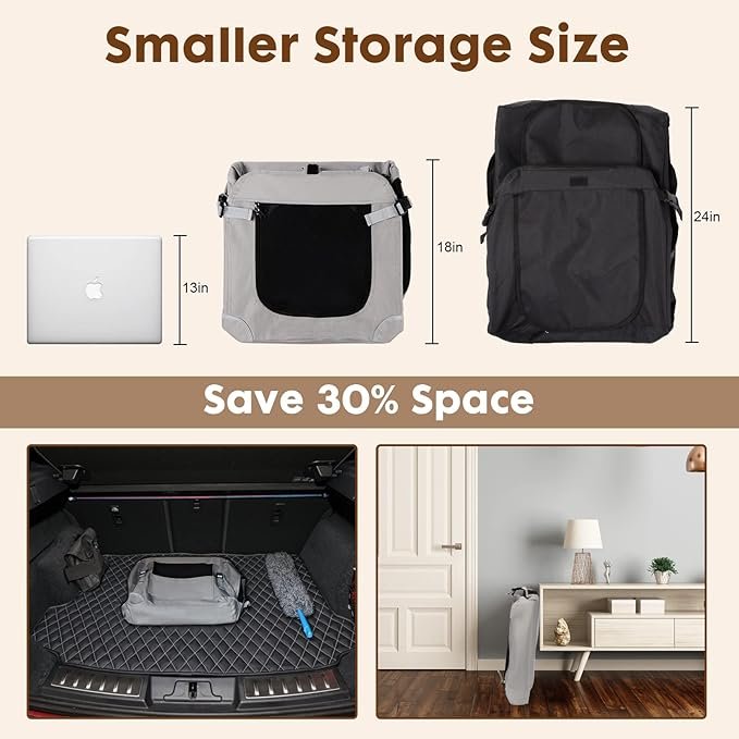 1 PEGIC Extra Large Cat Carrier for 2 Cats, Portable Soft Sided Large Pet Carrier for Traveling, Indoor and Outdoor Uses, 24"×16"×16"