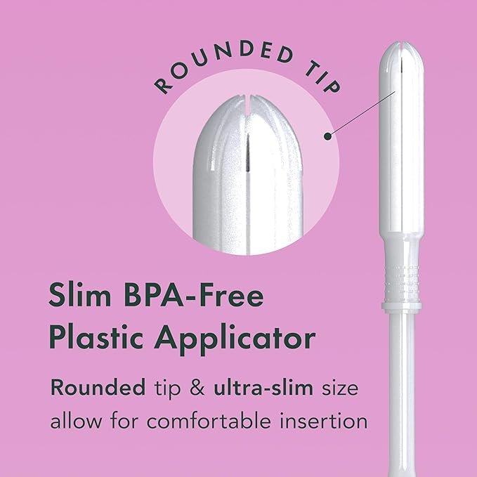1 Rael Tampons, Slim Applicator Made with Organic Cotton Core - Tampons Multipack, Regular and Super Absorbency, BPA-Free, Leak Locker Technology, Unscented, Chlorine Free (40 Count, Bundle)
