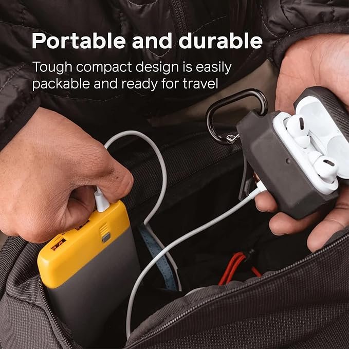 5 BioLite, Charge 40 PD, 10,000 mAh Multiple Device Portable Power Bank, 18 W USB-C in/Out and USB-A Out