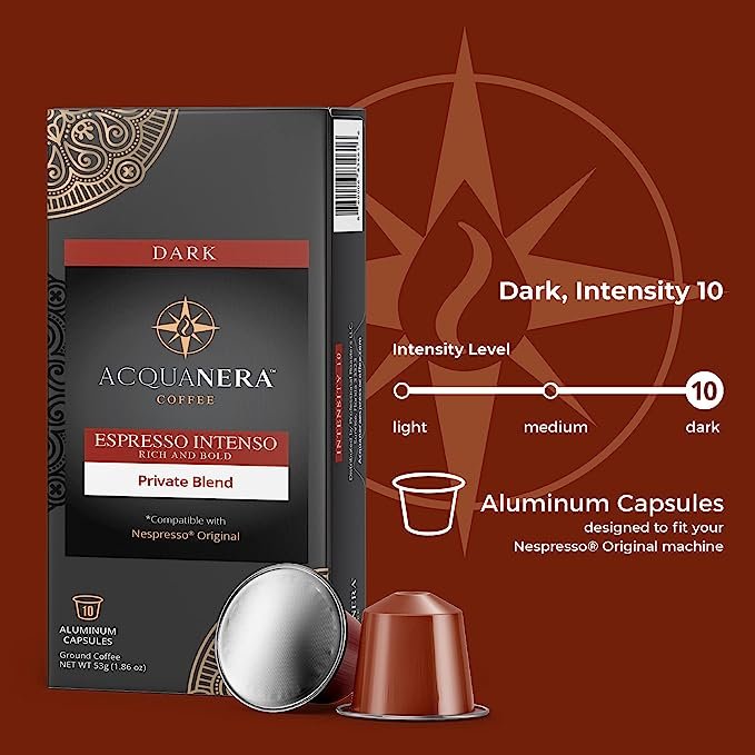 3 Dark Roast Coffee Pods - 60 Pack, Intensity 10