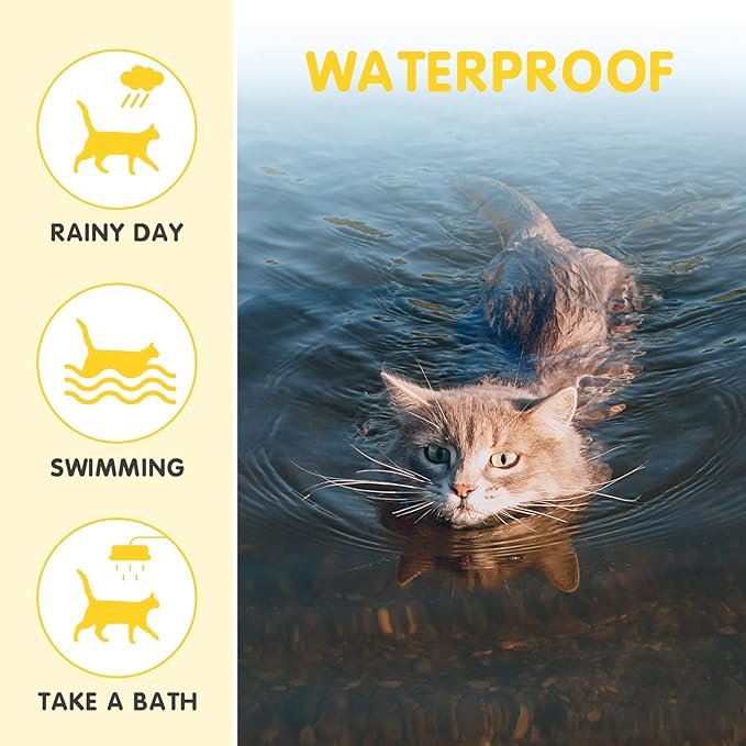 2 Collar for Cats,2 Pack,Natural Prevention for Cats,8 Months Protection,One Size Fits All Cats,Adjustable & Waterproof,Include Comb