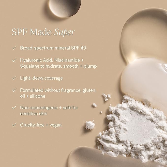 6 ILIA - Super Serum Skin Tint SPF 40 | Clinically-Proven, Non-Comedogenic, Vegan, Clean Beauty (Balos ST3)