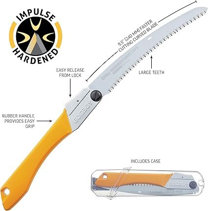 1 Silky GomBoy Curve Professional Folding Saw 240mm, Large Teeth (717-24)