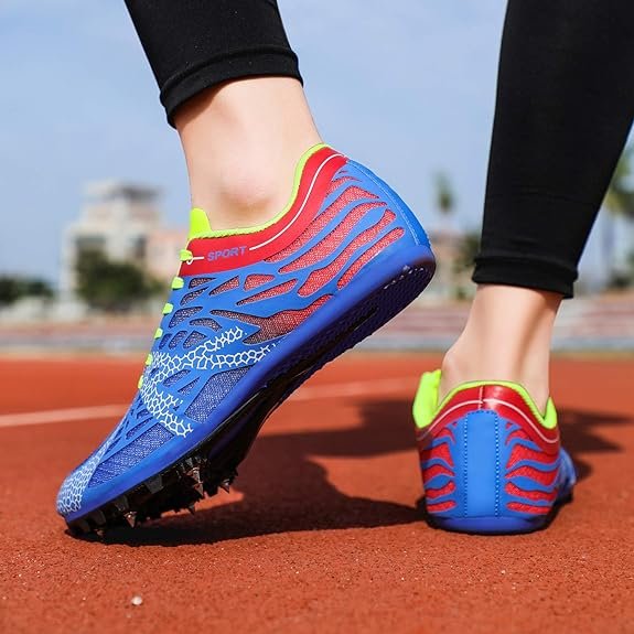 3 iFRich Track Spikes Shoes Mens Womens Mesh Track and Field Athletics Sneakers Boys Girls Training Sprint Racing Track Shoes with Spikes