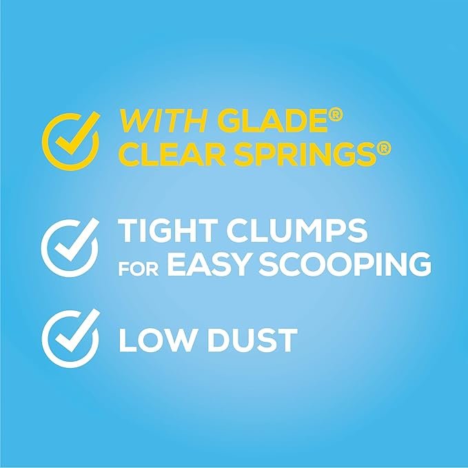 2 Purina Tidy Cats Low Dust, Multi Cat, Clumping Cat Litter, LightWeight Glade Clean Blossoms - 17 lb. Box