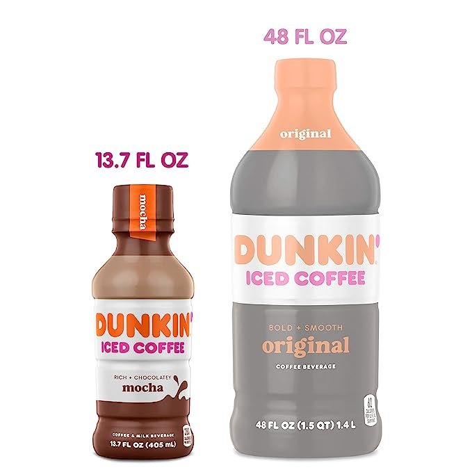 1 Dunkin Donuts Chilled Coffee, Mocha, 13.7 Fl Oz (Pack of 12)