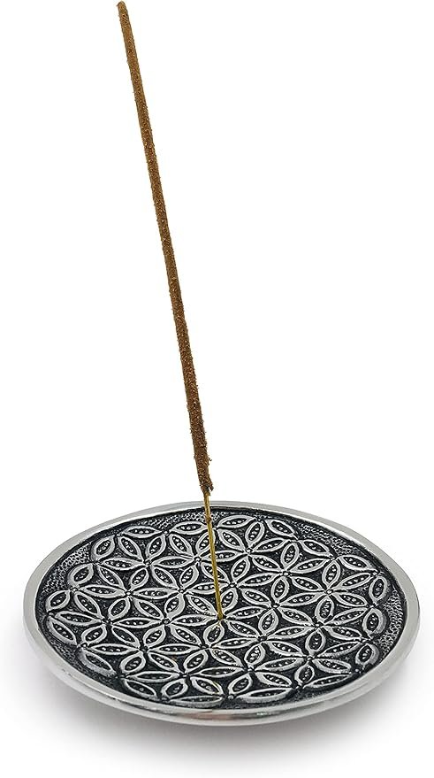 3 Nag Champa Incense Sticks with Flower of Life Incense Holder - 100 Gram Box