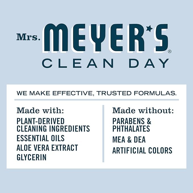 2 MRS. MEYER'S CLEAN DAY Liquid Dish Soap, Biodegradable Formula, Limited Edition Snowdrop, 16 Fl. Oz - Pack of 3