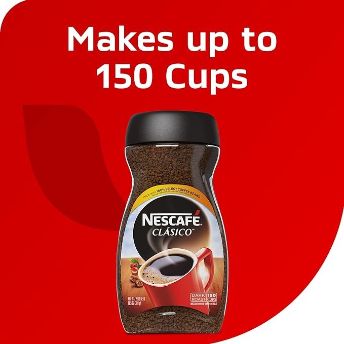 2 NESCAFE CLASICO Dark Roast Coffee Jar