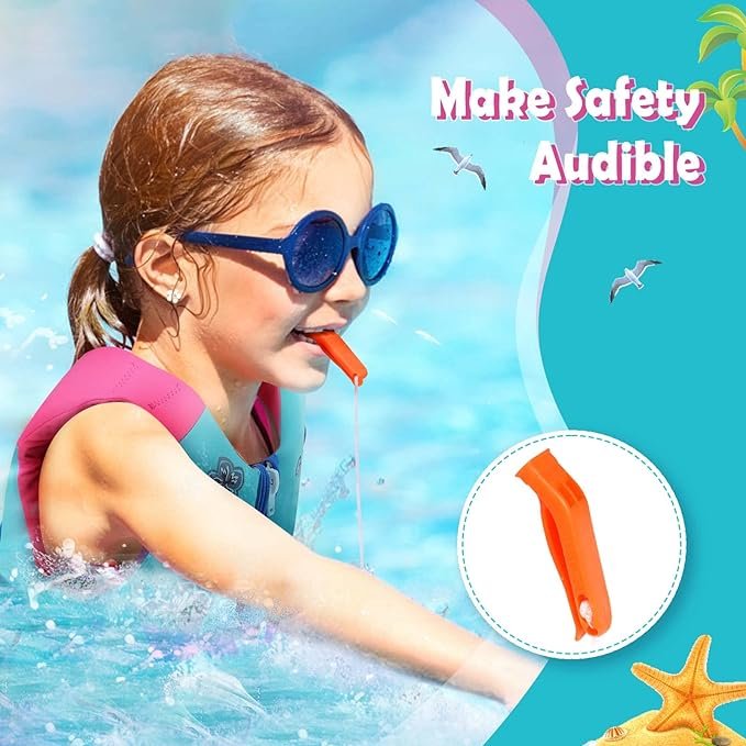 3 HeySplash Kid's Swim Life Jacket Vest, Child Size Watersports Swim Vest Floatation Device Toddler Floatie Trainer Vest with Emergency Whistle, Convenient Fastening, Ideal for 35-55 lbs (Size M)/ 55-77 lbs (Size L)