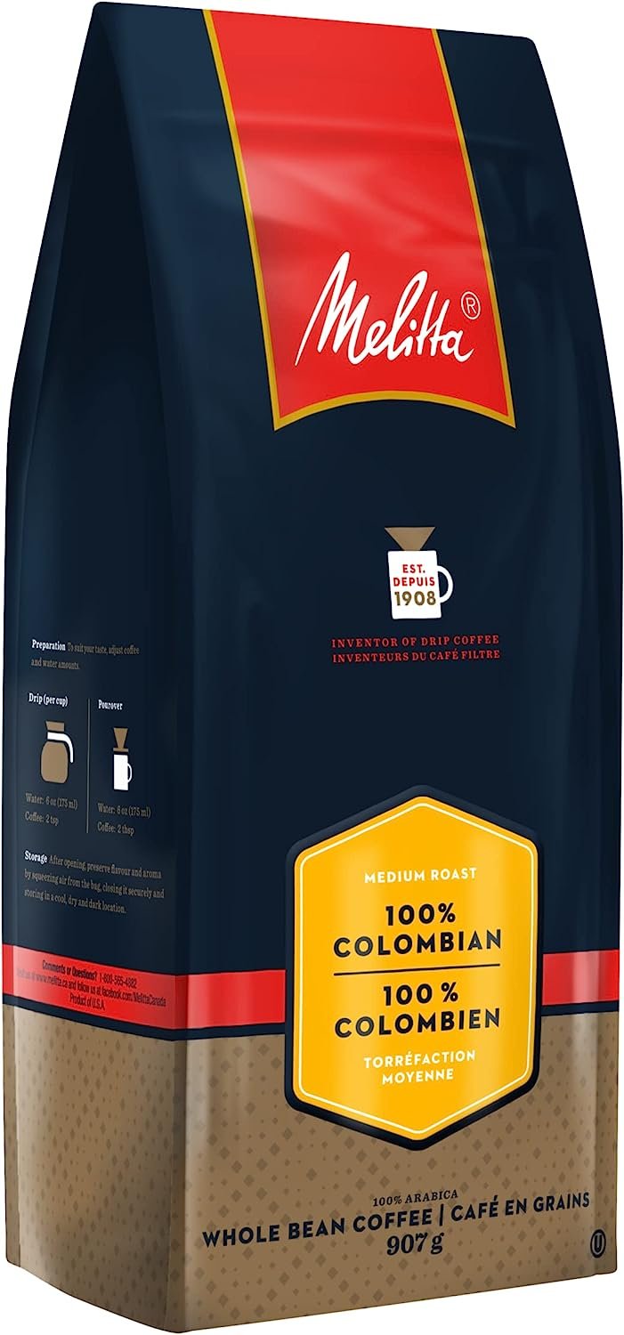 1 Colombian Arabica Delight Whole Bean Coffee, Exceptional Quality, Certified Kosher, 907 g