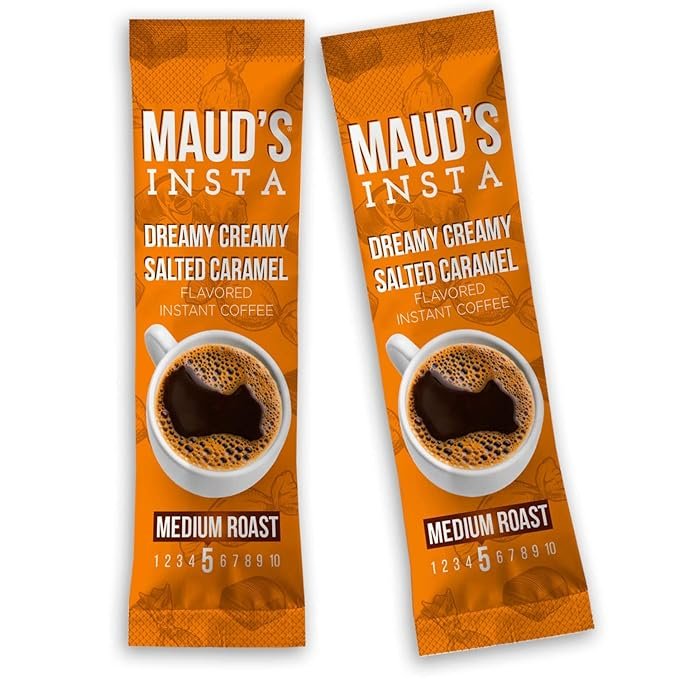 1 Dreamy Creamy Caramel Coffee Sticks, 26ct. California Roasted Instant Coffee, 100% Arabica, Solar Energy Productions