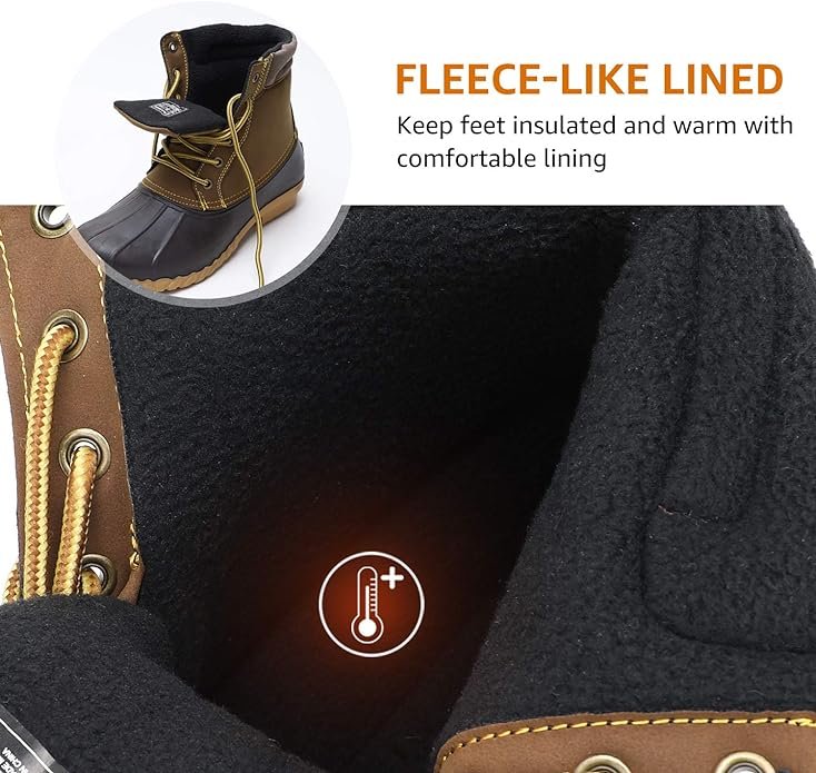 1 ALEADER Men's Winter Duck Boot | Waterproof Insulated Snow Boot