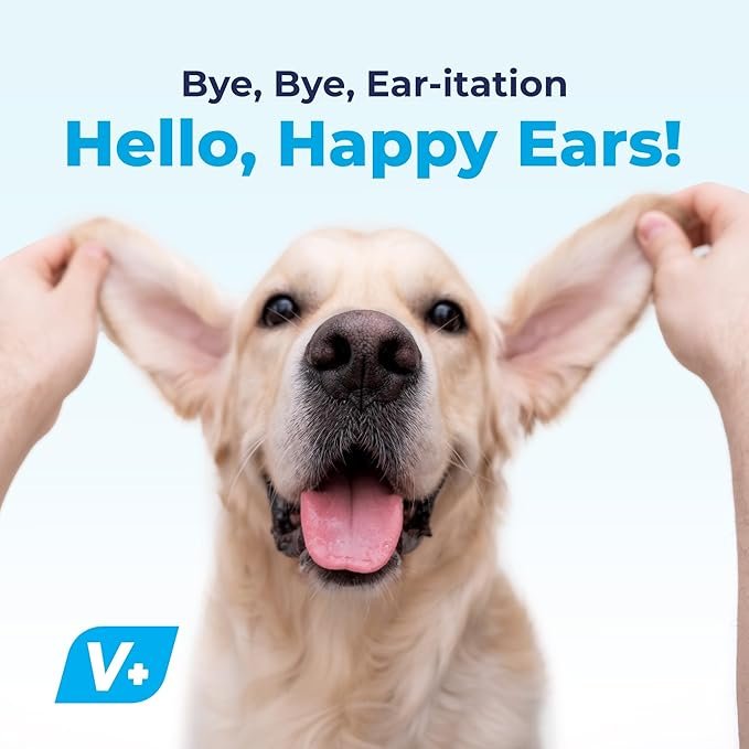 3 Vetnique Oticbliss Medicated Cat & Dog Ear Cleaner Drops - Dog Ear Infection Treatment with 1% Hydrocortisone to Soothe Itching, Redness, & Swelling - Vet Recommended