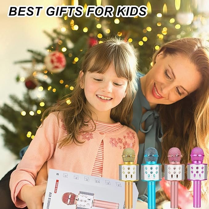 5 Gifts for Girls Ages 3-16, Kids Karaoke Microphone for Ages 4-12, Top Birthday Presents for Kids and Teens Ages 5-11.
