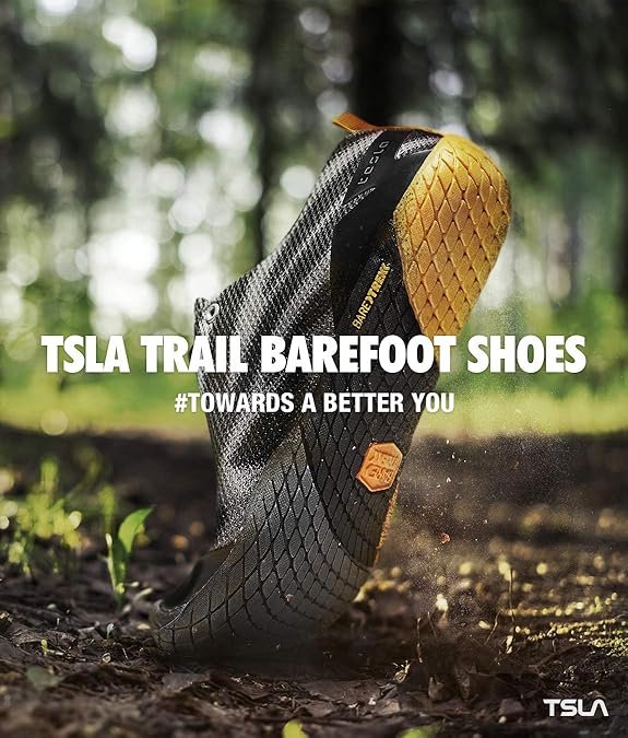 3 TSLA Women's Trail Running Shoes, Lightweight Athletic Zero Drop Barefoot Shoes, Non Slip Outdoor Walking Minimalist Shoes