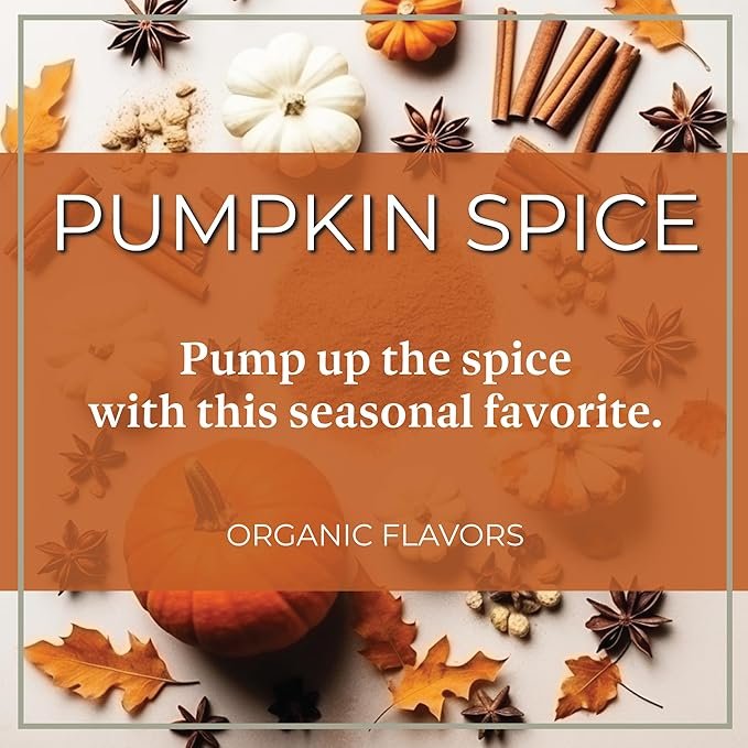 2 The Bean Organic Coffee Company Pumpkin Spice, Medium Roast, Whole Bean Coffee, 16-Ounce Bags (Pack of 2)