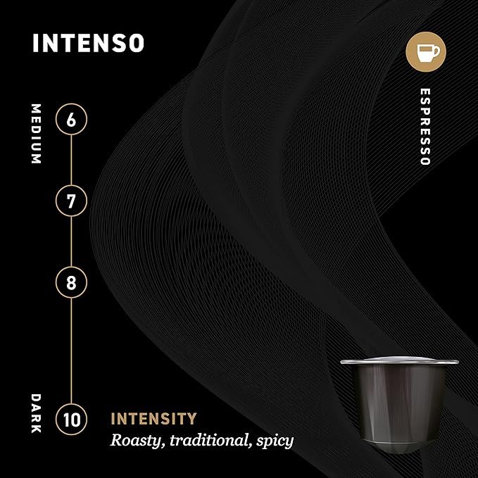2 Barrie House Intenso Espresso Capsules (50 Count) | Compatible with OriginalLine Nespresso Machines | Bold Dark Roast | Certified Fair Trade Organic | Environmentally Friendly Aluminum Pods