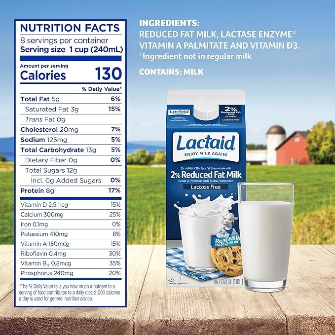 3 Lactose-Free 2% Dairy Drink, 64 fluid ounces (Individual Pack)