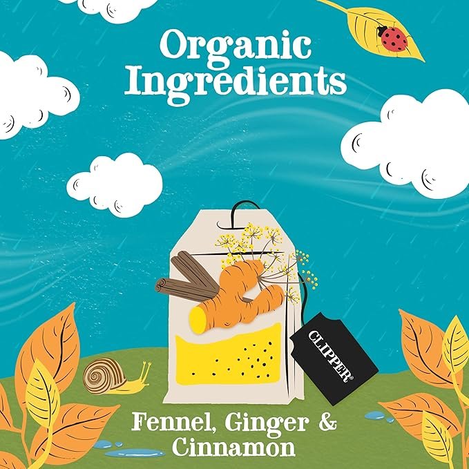 2 Clipper Tea Spicy Chai Herbal Tea – Caffeine Free, USDA Organic, Great Hot or Iced – Warming, Spicy, Natural, Fair & Delicious – 200 Tea Bags