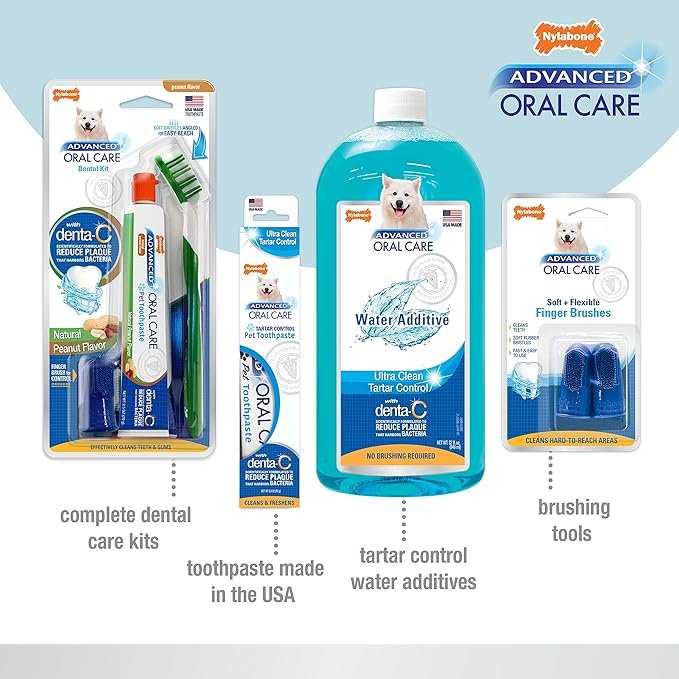 3 Nylabone Advanced Oral Care Cat Dental Kit Original (3 Count)