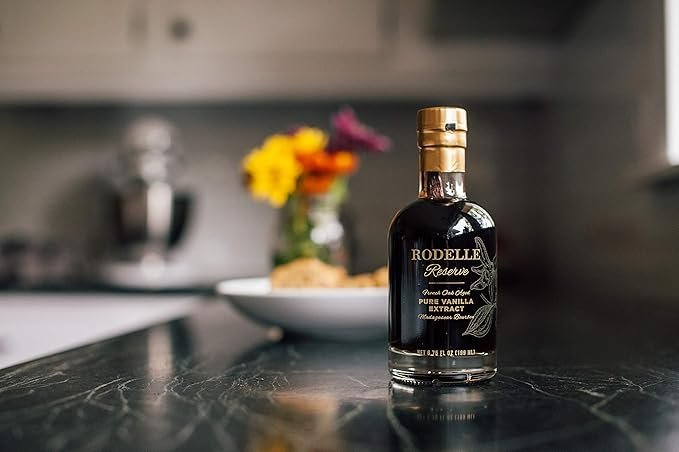 1 Vanilla Extract 6.75 Oz Madagascar Bourbon Double Fold Aged With French Oak - Gourmet Bean Gift Box Included