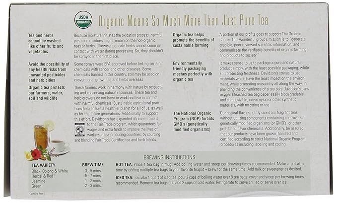 1 Davidson's Organics, Cherry Vanilla, 100-count Unwrapped Tea Bags