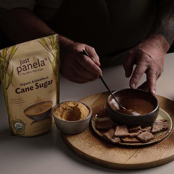 3 Organic Unrefined Cane Sugar - 1 Pound, Pack of 2 - Sweeten Your Coffee with Natural Cane Sugar - Unprocessed and Handcrafted Cane Sugar with Intact Natural Minerals - Jaggery Powder