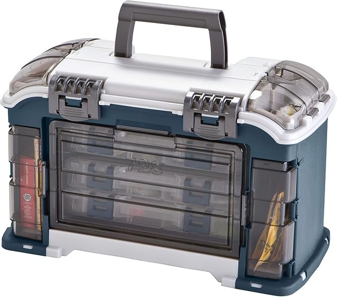 1 Plano Angled Storage System with Three 3560 Stowaway Boxes, Fishing Storage Solution, High-Quality Storage System