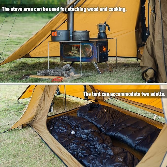 2 Fire Shelter 70 Heat Shelter with Two Canopy Poles and Two Shelter Poles | Upgraded Model 2