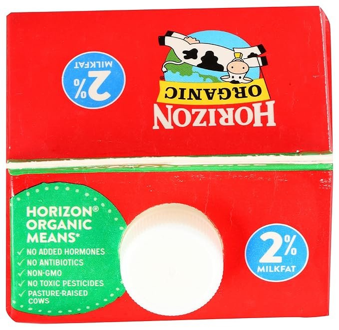 2 Horizon Lactose-Free Organic Reduced Fat Milk, 64 Fluid Ounces