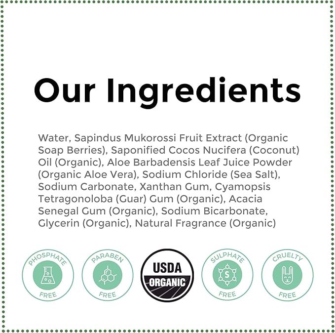 1 Rebel Green USDA Organic HE Liquid Fresh Laundry Detergent - Natural & Hypoallergenic Laundry Soap, Lavender and Grapefruit - 64 Loads