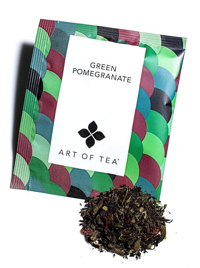 1 Art of Tea | Pomegranate Green Tea | 12 Count Sampler Box