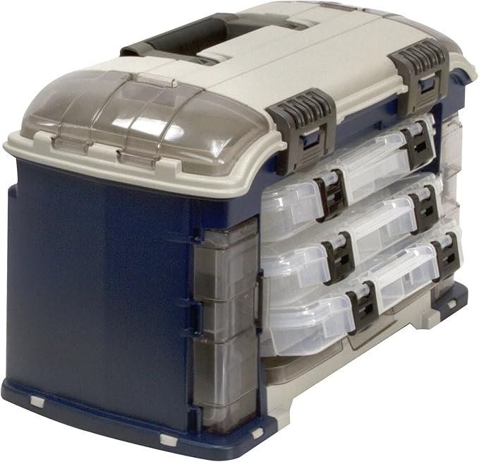 2 Plano Angled Storage System with Three 3560 Stowaway Boxes, Fishing Storage Solution, High-Quality Storage System