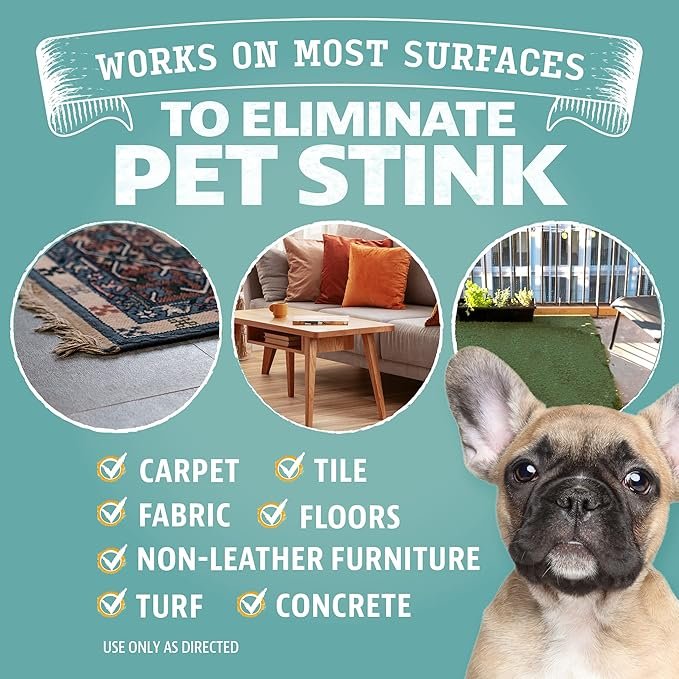 2 Angry Orange Pet Odor Eliminator for Home - 8oz Dog and Cat Pee Smell Remover for Carpet, Grass, Tile and Furniture - Citrus Concentrate, Makes 128oz of Liquid