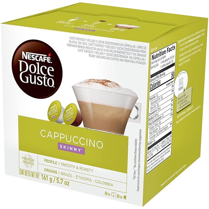 4 16-Count Pack of Nescafe Dolce Gusto Pods, Skinny Cappuccino