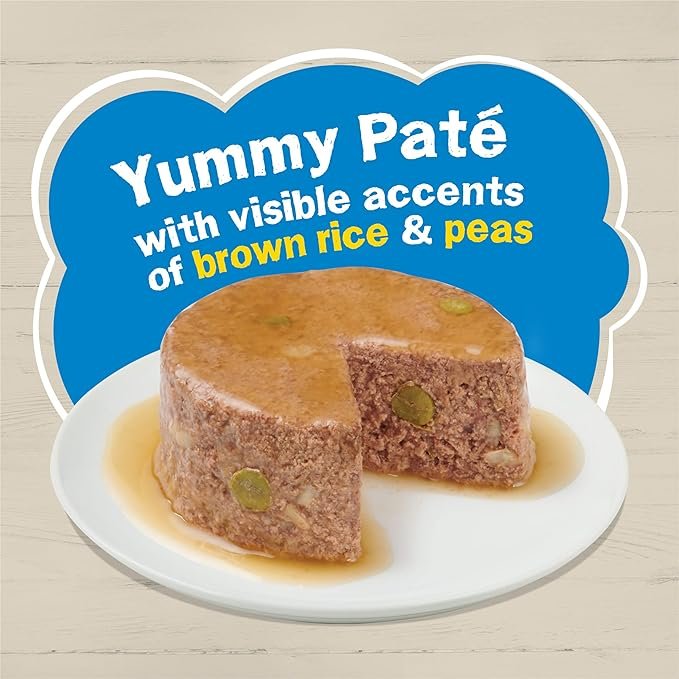 1 Purina Friskies Wet Cat Food Pate Ocean Favorites With Natural Tuna, Brown Rice and Peas - (Pack of 24) 5.5 oz. Cans