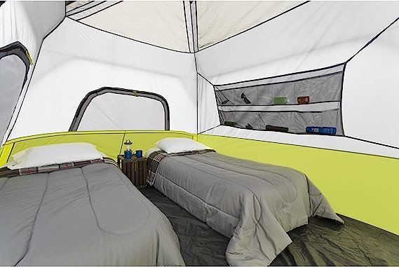 4 CORE 6 Person Instant Cabin Tent with Included Footprint and Tent Kit