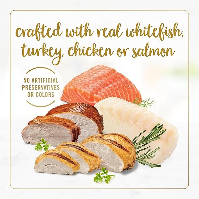 2 Purina Fancy Feast Tender Ocean Whitefish, Turkey, Chicken and Salmon Feasts Wet Kitten Food Variety Pack - (Pack of 24) 3 oz. Boxes