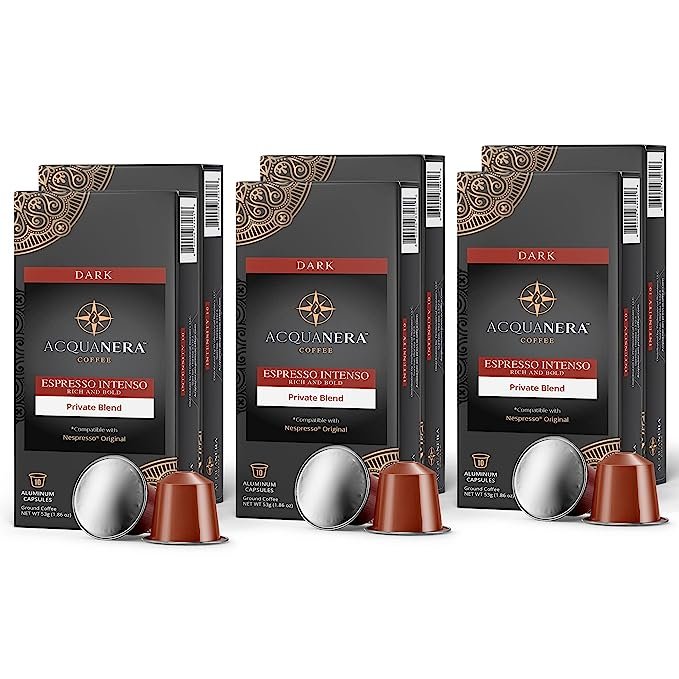 2 Dark Roast Coffee Pods - 60 Pack, Intensity 10