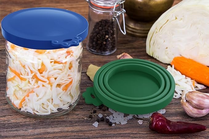 3 WANBAO Food Can Lids Pet Can Covers 6 Pcs for All Standard Size Dog and Cat Food Can Lids